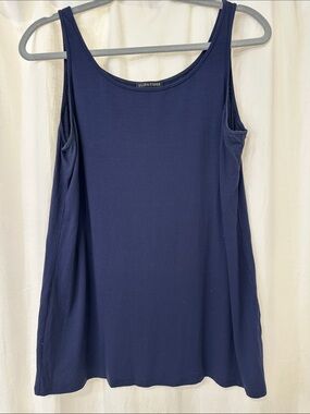 Eileen Fisher Deep Navy Scoop Neck Tank